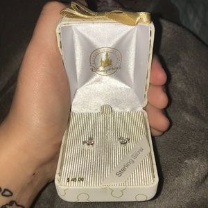 Sterling Silver Mickey Mouse Earrings